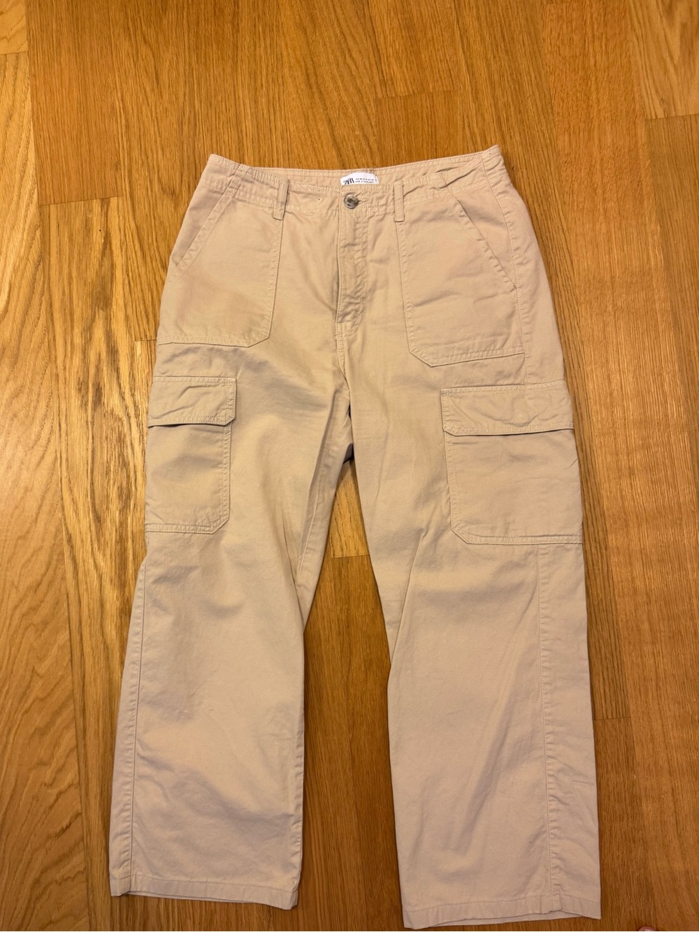 Zara Khaki Cargo Pants